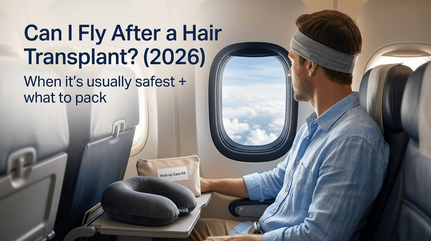 Can I Fly After a Hair Transplant? (2026): When It’s Safest, What to Pack & Red Flags